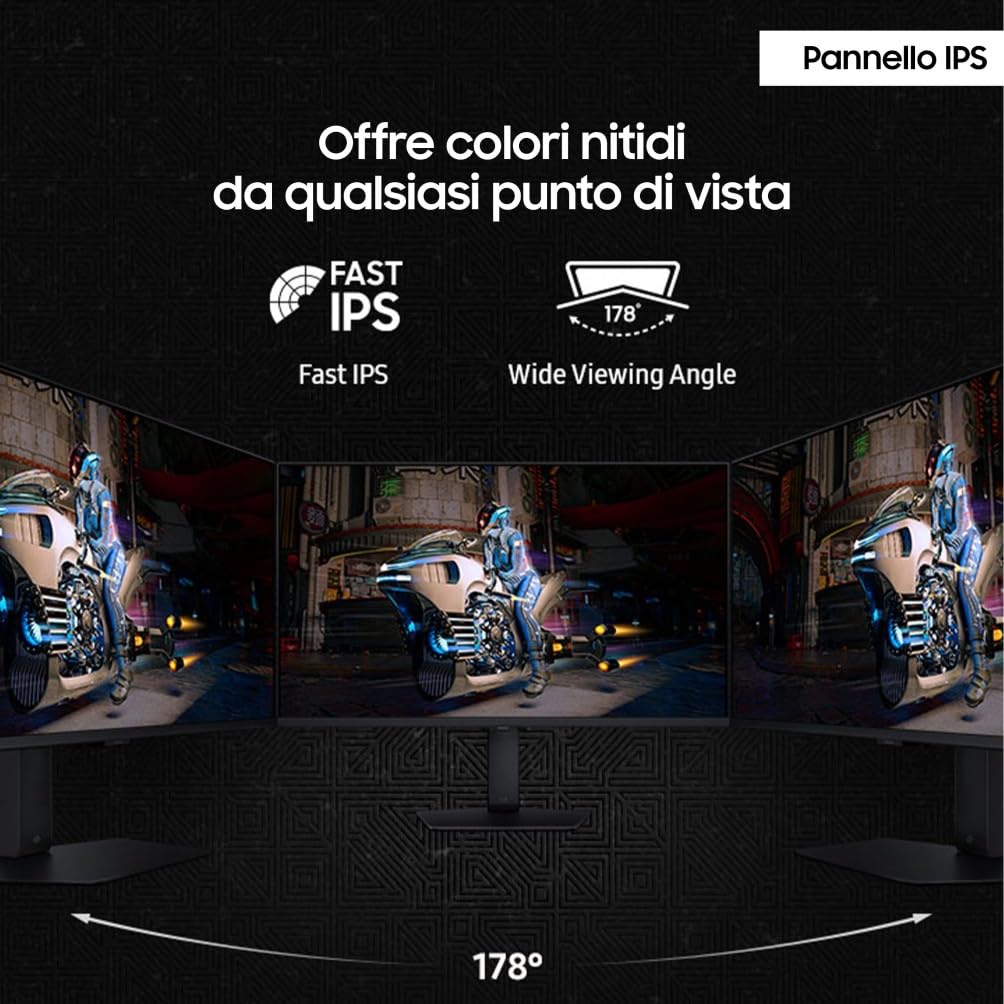 Samsung Monitor Gaming Odyssey G7 (S27DG702), Flat, 27'', 3840x2160 (UHD 4K), 16:9, HDR10+, 144Hz, 1ms (GtG), Compatibiltà G-Sync, HDMI, USB, DP, HAS, Pivot, Gaming Hub