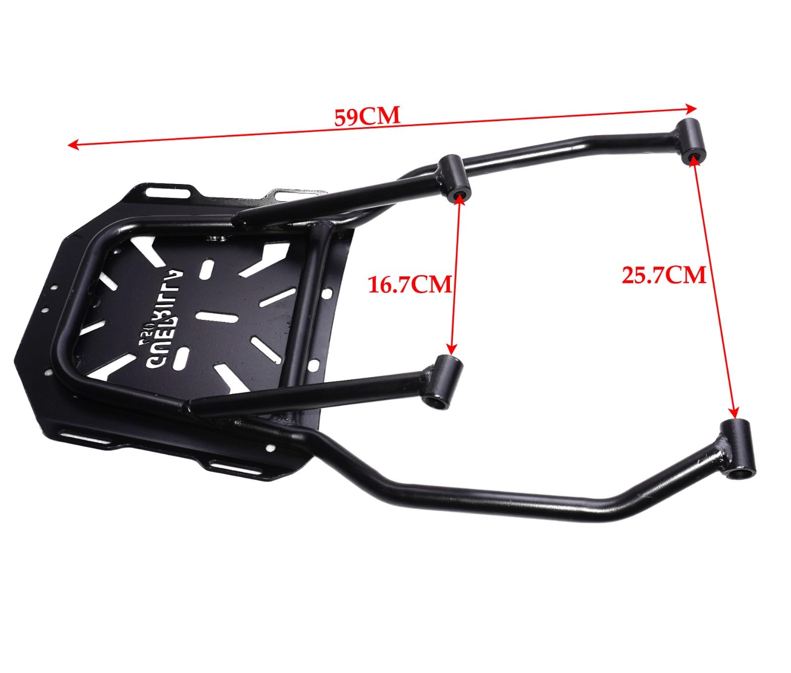 AEspares Portapacchi nero compatibile con Royal Enfield Guerrilla 450