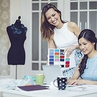 Vista 2 de Maniquí de espuma corporal para mujer, maniquí de espuma de 60 a 67 pulgadas, maniquí de vestido ajustable con base de trípode de madera