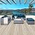 Lviden 6 Pieces Wicker Patio Furniture Sets Outdoor Conversation Set HDPE Rattan Sectional Sofa Couch with Storage Table and Peacock Blue Cushions