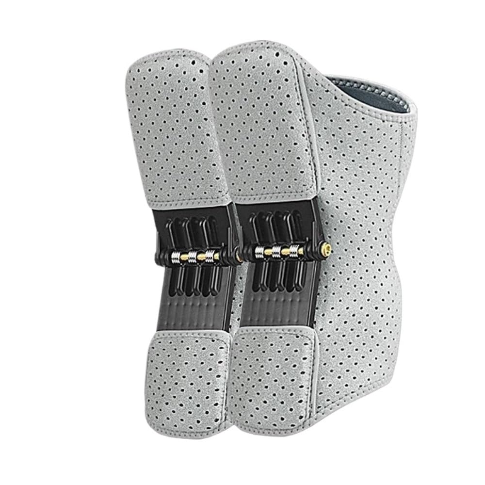 lluoqian assist Exoskeleton Mountaineering Knee Booster - Breathable Walking Aid for Adults Elders, Hiking Stair Climbing(Ash)