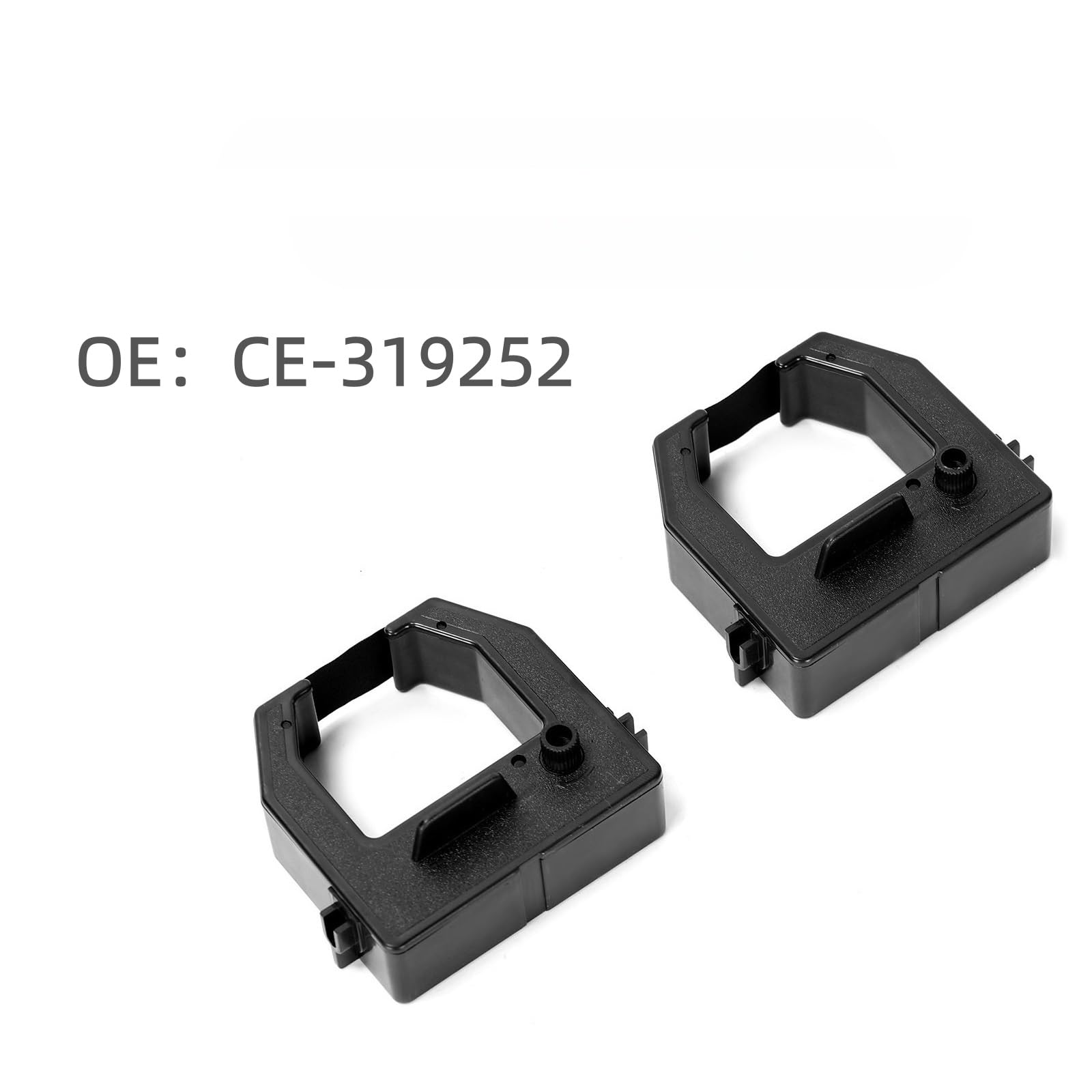 2Pcs Nero Cartucce Nastro OE CE-319252 (52x50mm) Compatibile Con Amano MRX-35/ BX-1500/ BX-1600 Compatibile Con Deli 3941/3942/ AS1000