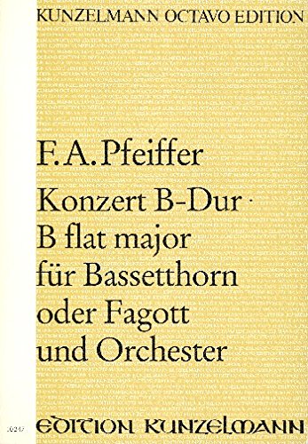 KONZERT B-DUR: FUER BASSETTHORN ODER FAGOTT UND ORCHESTER