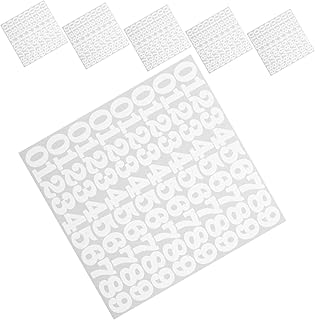 Anneome ヘルメット用ビニールナンバーデ 6枚パック フットボールヘルメットステッカー 粘着式スポーツステッカー ホッケー・野球用