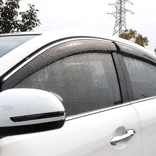 Miniatura 4 de Viseras de ventana de ventilación compatibles con Lexus ES 2018-2021, deflectores de viento laterales, viseras de 4 piezas de protección de lluvia