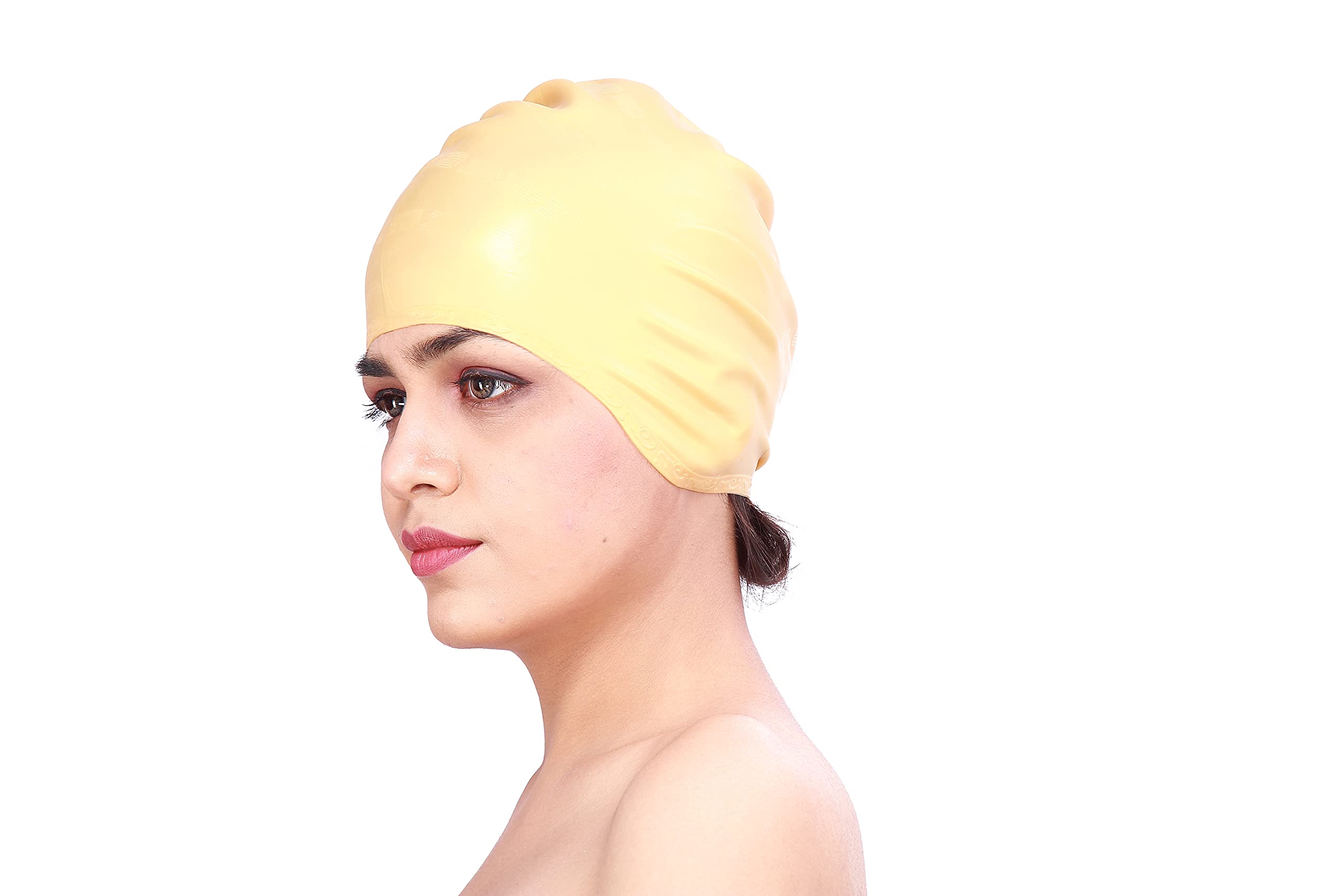 Long Hair Swimming Cap, Silicone Waterproof Swim Cap Protection for Women, Girls, Men and Adults, 3D Ergonomic Design Comfortable and Durable Comes(Assorted- Color May Vary as per Stock) sc-5 cap (B0924MRDT2) Amazon Price History, Amazon Price Tracker