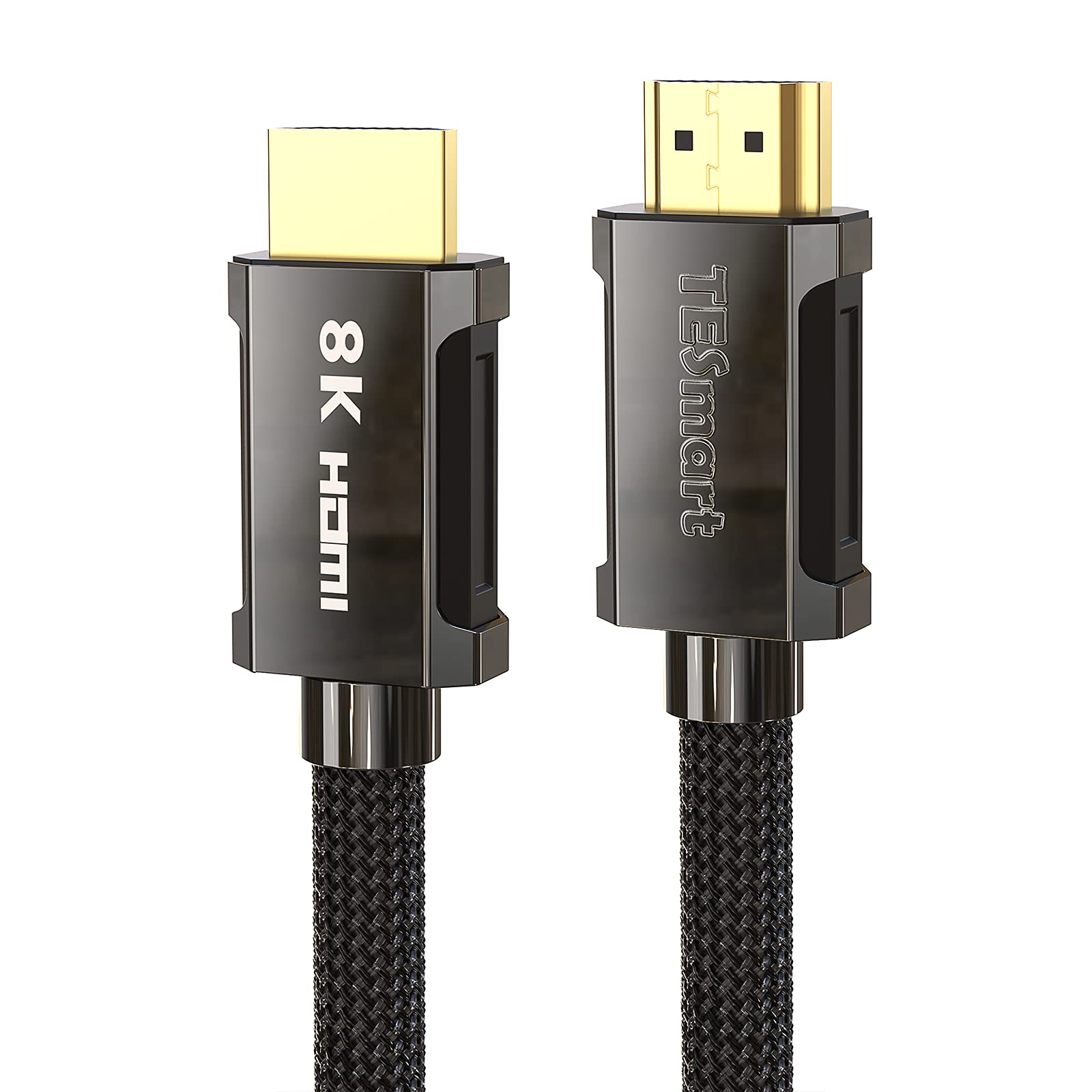 8K HDMI 2.1 Cable 6.6ft,TESmart 48Gbps High-Speed HDMI Cords, Support 8K@60Hz, 4K@120Hz，Dynamic HDR, eARC, Dolby Vision, HDCP2.2,Compatible with Xbox, PS5, Nintendo Switch,TV,Monitor,PC