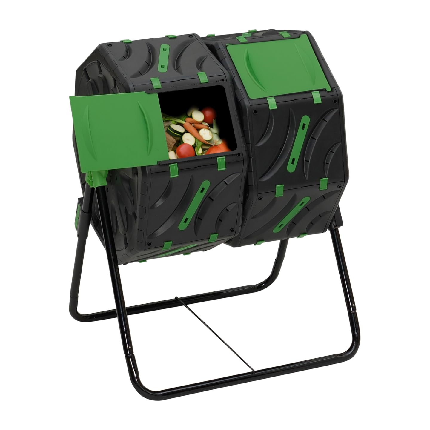 IDMarket - Bac de compostage Rotatif Double bac 140L
