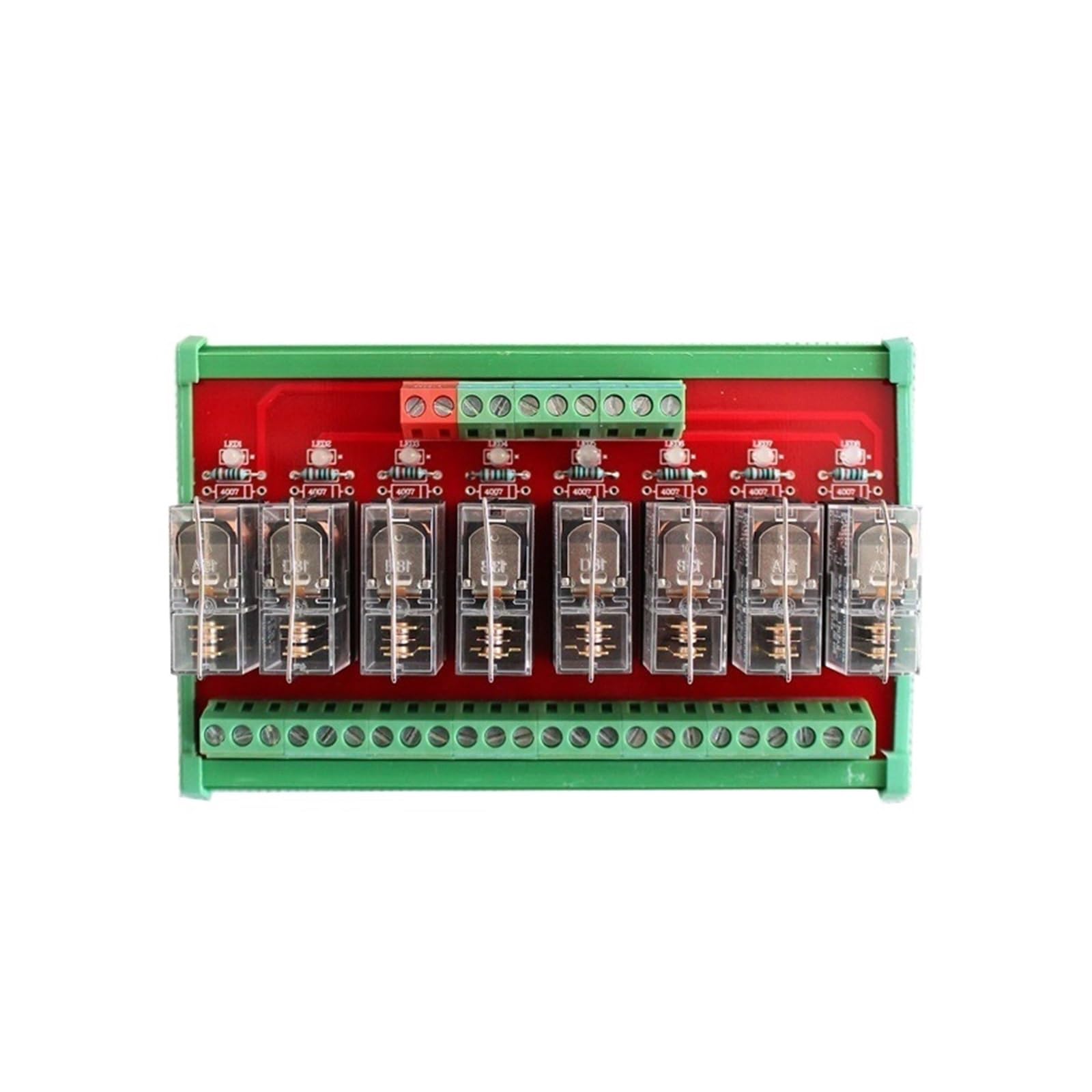 Modulo relè PLC JR-8L1 8 canali High Low Trigger 10A SPDT DPDT Modulo relè Scheda di controllo uscita PLC 220V