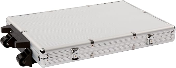 Estuche rodante de aluminio para fichas de poker 1000 unidades miniatura 2