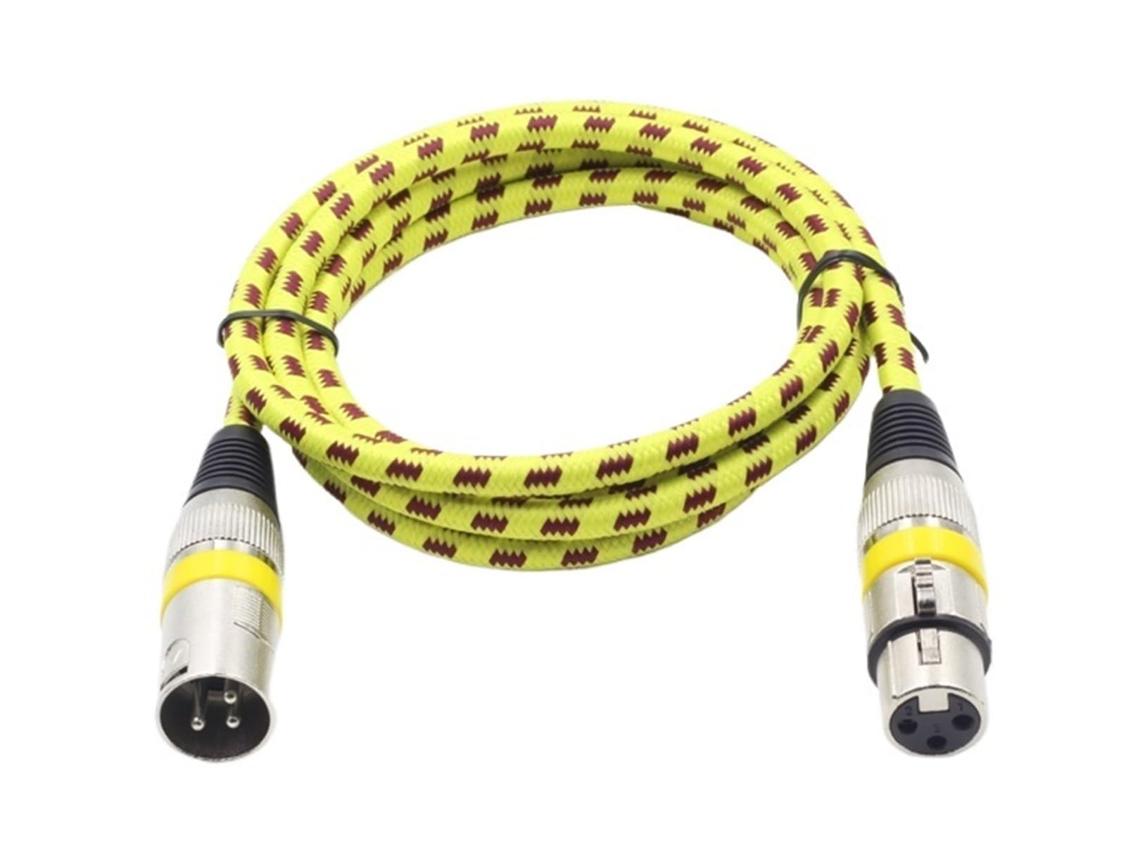 COKYIS Cavo for Microfono XLR XLR a XLR Maschio a Femmina Mixer Amplificatore Audio Line Personalizzazione Professionale(Yellow Red,5m)