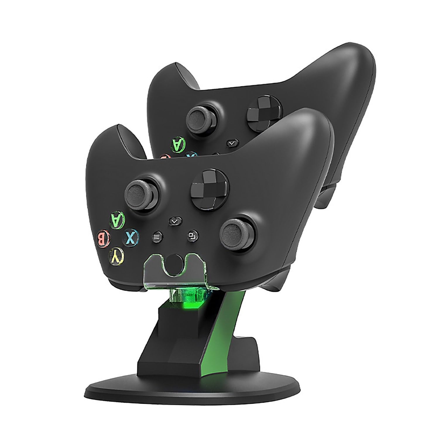 Dock de Carga Universal para Dos Mandos, Soporte de Juegos de Carga Rápida 2-en-1 Porta Cargador para Mandos de Juegos Accesorios de Juegos(Black)