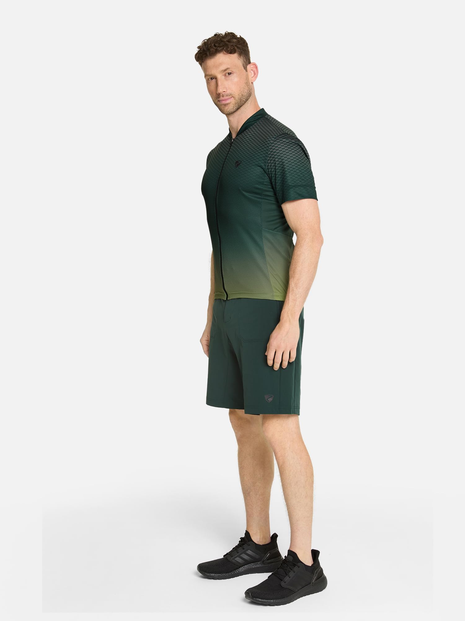 Ziener NELETE męska koszulka rowerowa, rower górski, wyścigowy, oddychająca, szybkoschnąca, elastyczna, z krótkim rękawem, gorzki Lemon, 48