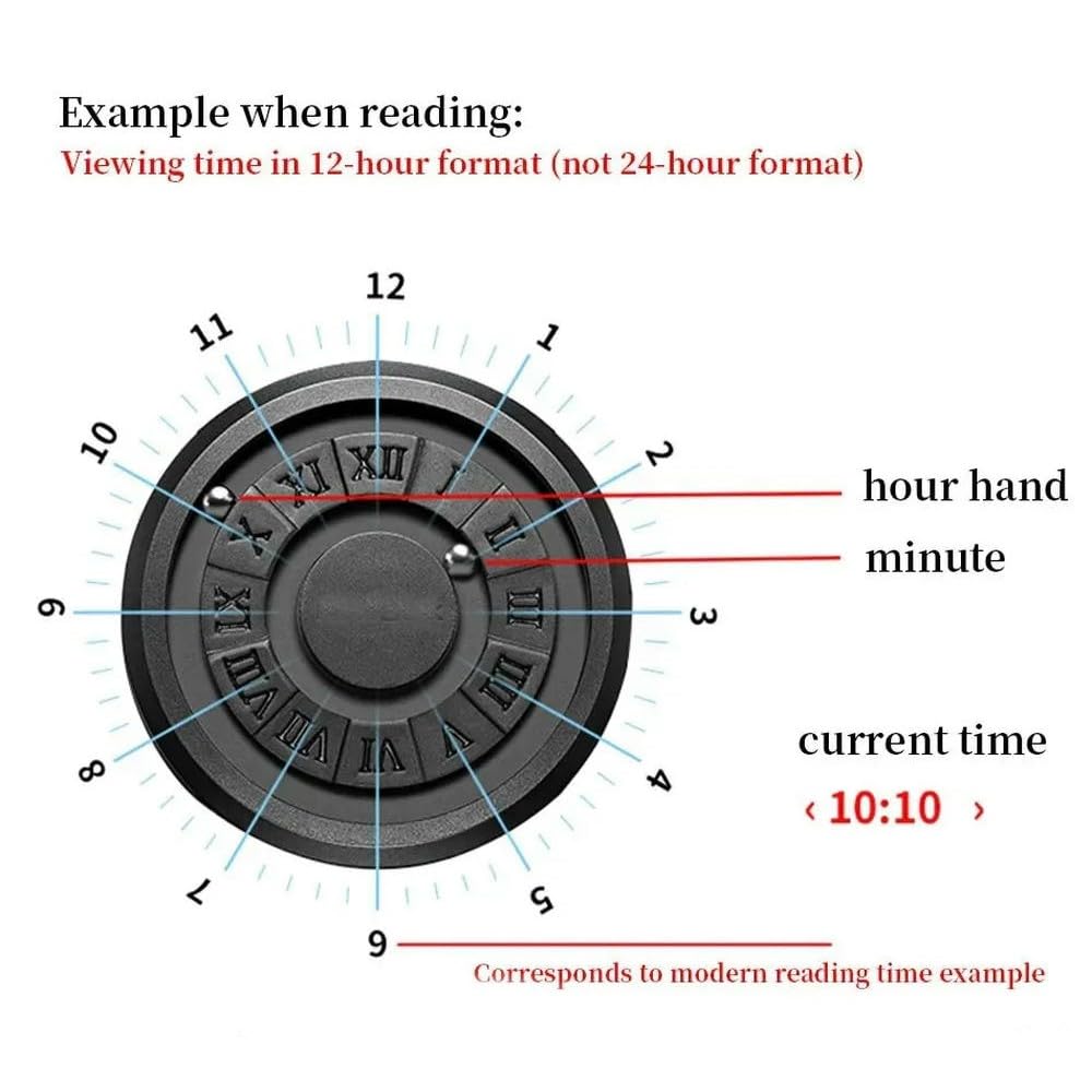 ZBDZSW Orologi da Uomo Orologio da Polso al Quarzo con puntatore a Scorrimento Creativo e Forza Magnetica Orologio da Uomo in Vera Pelle
