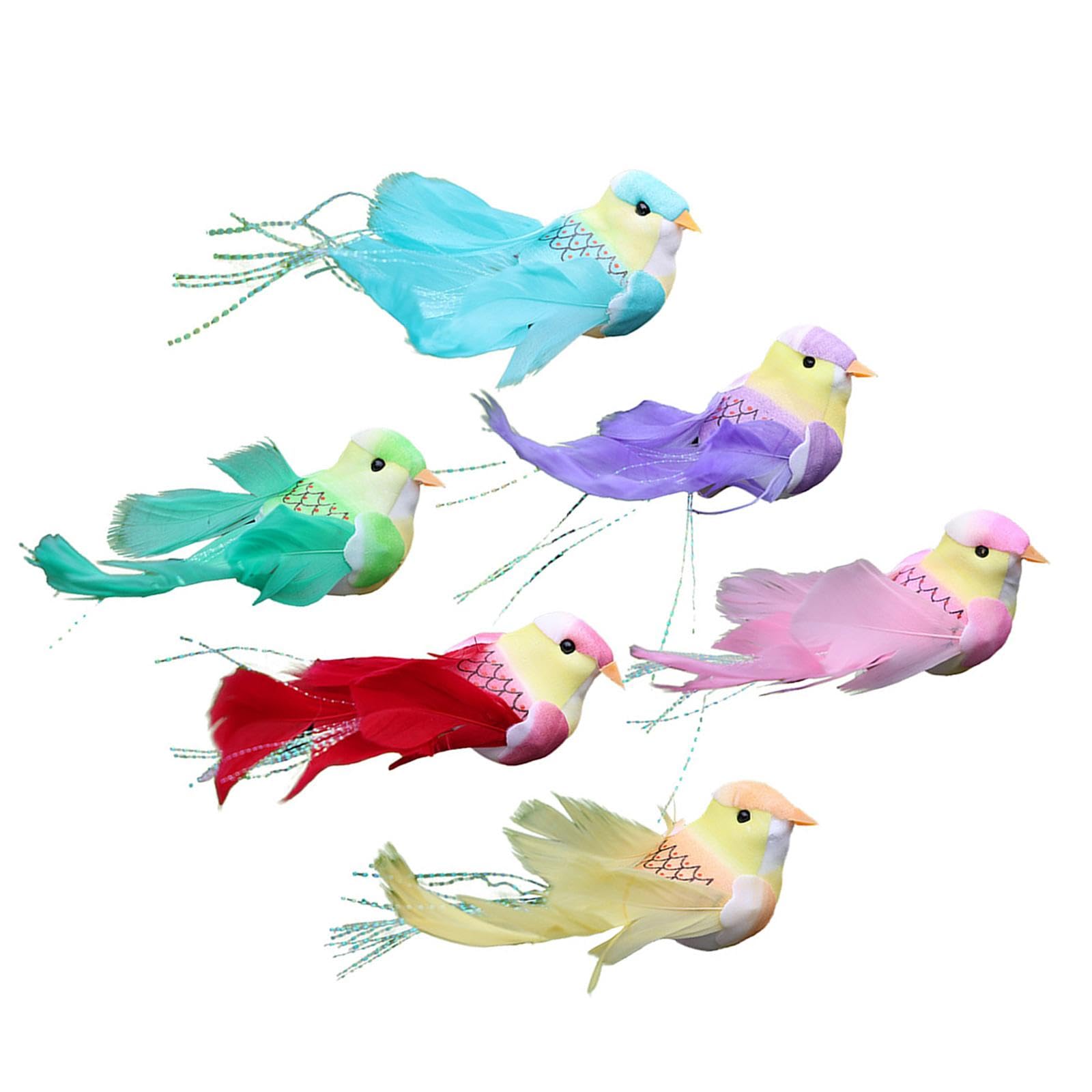 Club Bollywood®6Pcs Artificial Birds Clip on for Floral Arrangements Micro Landscape Garden|Home & Garden|Yard Garden & Outdoor Living|Garden Décor|Statues & Lawn Ornaments-image-18