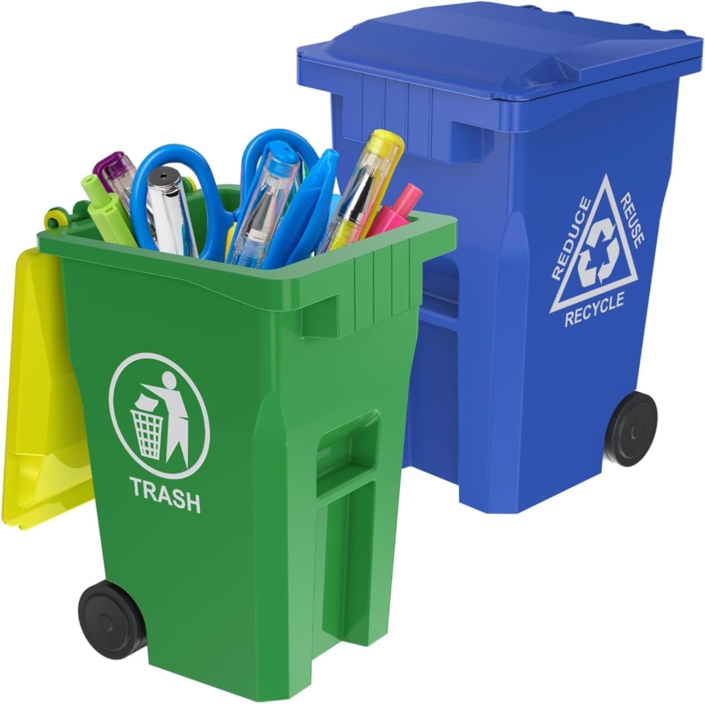 Mini Trash Can Pencil Holder - Desk Organizer -1