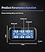 B-Qtech Tire Pressure Monitoring System (0~199PSI) 6 External Sensors, CLA Charger RV TPMS 5 Alarm Modes for Trailer Tow Motorhome Travel Car, Tire Pressure Temperature Real Time Monitor