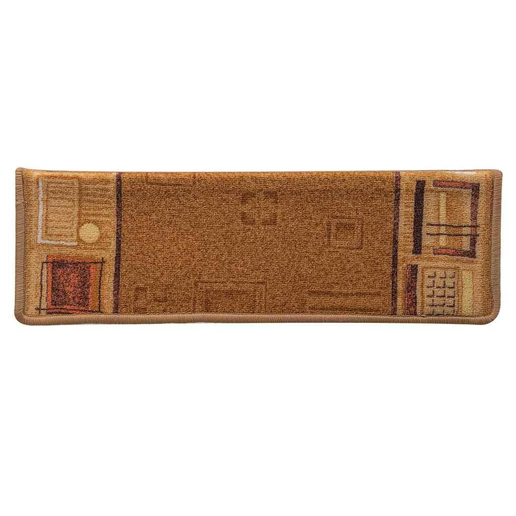 Samoprzylepne maty na schody, 5 sztuk, 65 x 21 x 4 cm, beżowe