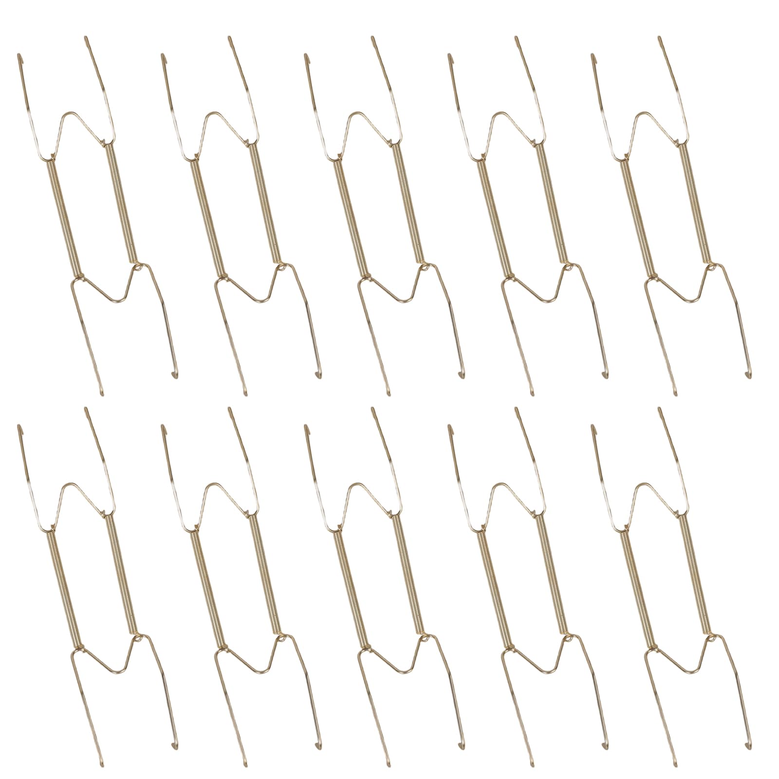 APGLSXY 10Pcs Invisible Steel Plate Hangers with Nonslip Spring for Stylish Home Decoration Steel Plate Hangers