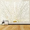 Boho Tapestry Boho Wall Decor Sun Tapestry Sunrise Sunset Abstract Art Vintage Hippie Tapestry 70s Room Decor For… 61JjwhrdwfL. SS100