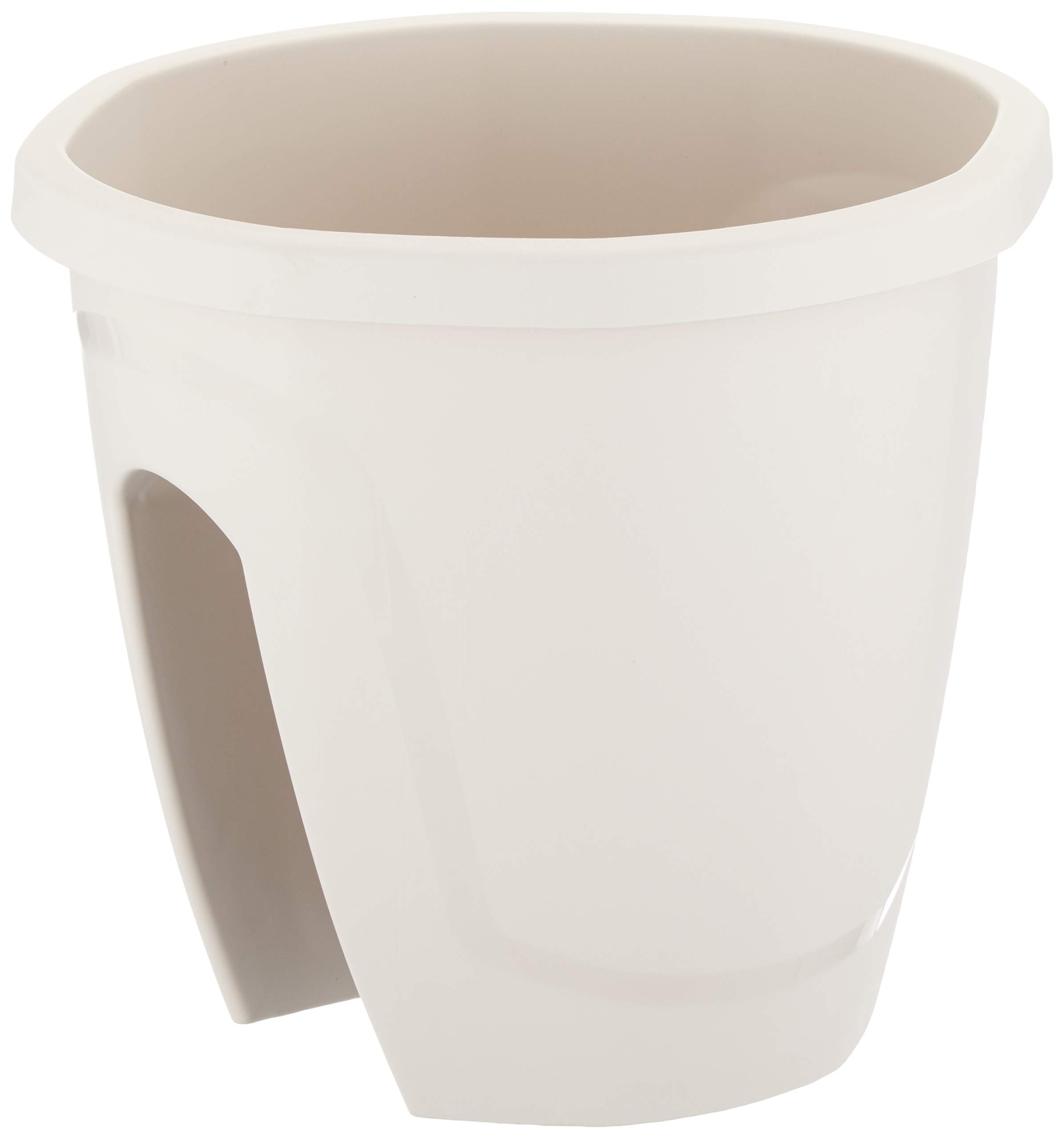 Serinova ZS01 Zümrüt Balkon Saksı Askı Aparatı ile Birlikte 29,7cm, 7.5 Litre Beyaz