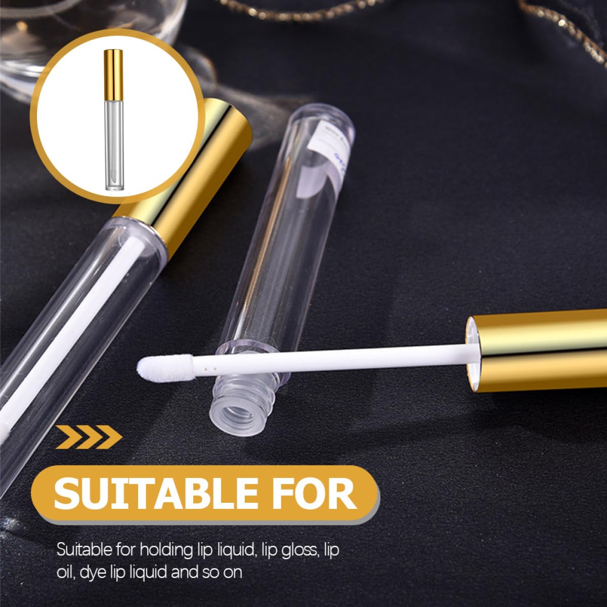 SHERCHPRY 40stücke Leere Lipgloss-tuben Nachfüllbar Robuste Lipgloss-flaschen aus Kunststoff