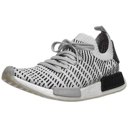 adidas Originals Men's NMD_R1 STLT Primeknit Running Shoe, Grey/Grey/Black, 13