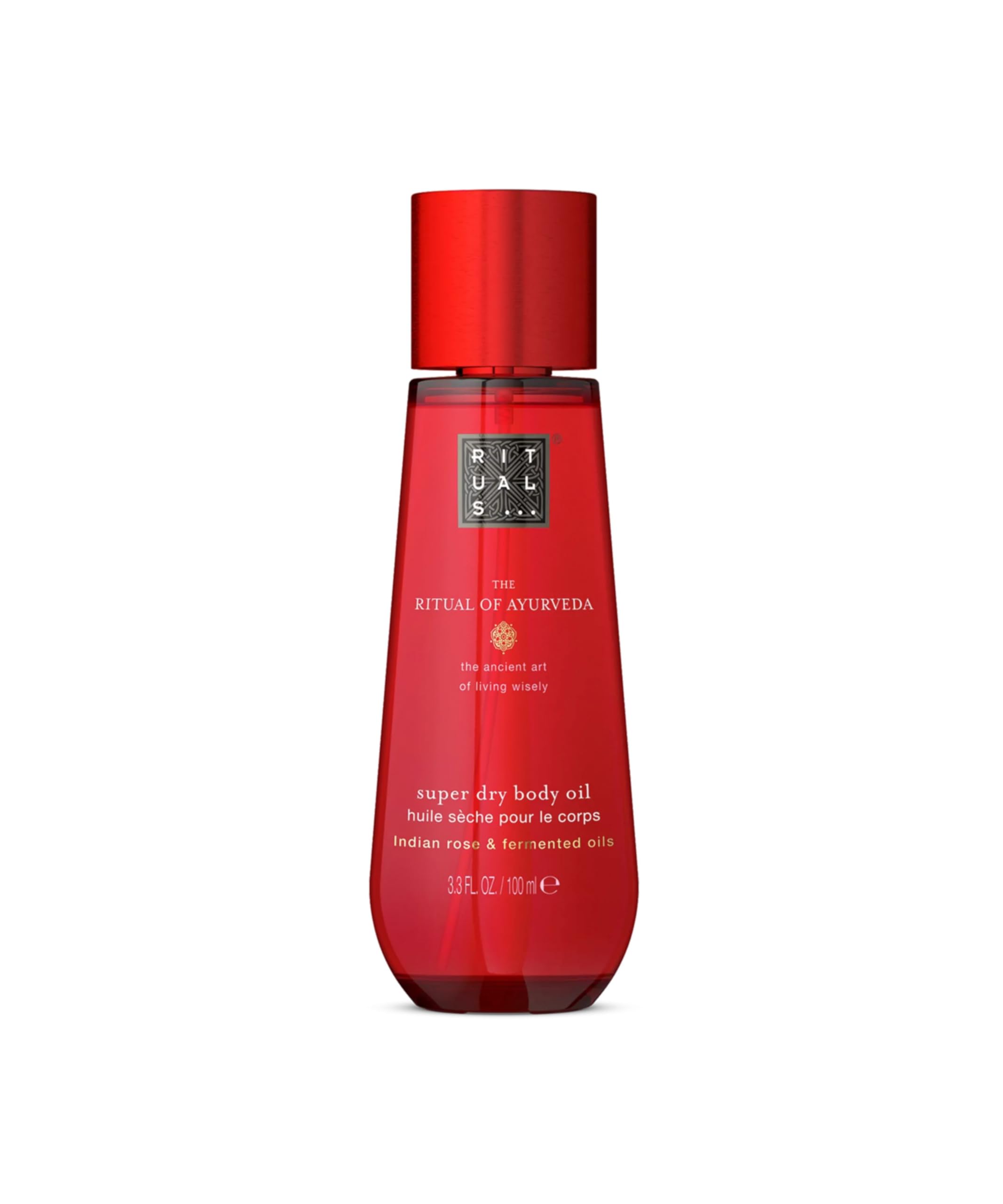 RITUALS The Ritual of Ayurveda Super Huile sèche - Absorption rapide, non grasse - Rose indienne et amande douce - Pour corps et cheveux - Parfum équilibrant - 100 ml