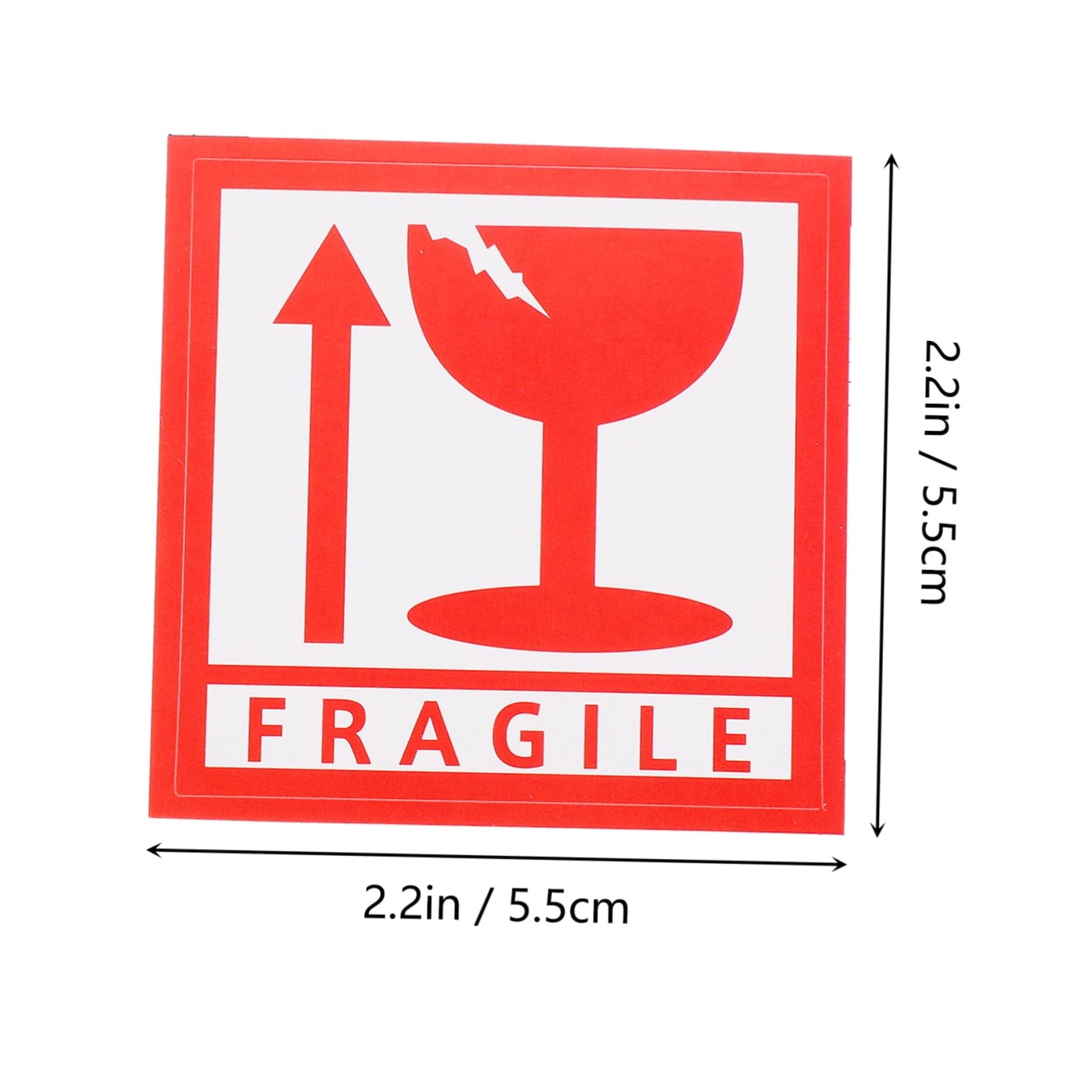 1000 Pezzi Etichette Adesive Fragili con Indicazione Maneggiare con Cura per Imballaggio e Spedizione in Rame Resistente per Protezione Merci Fragili