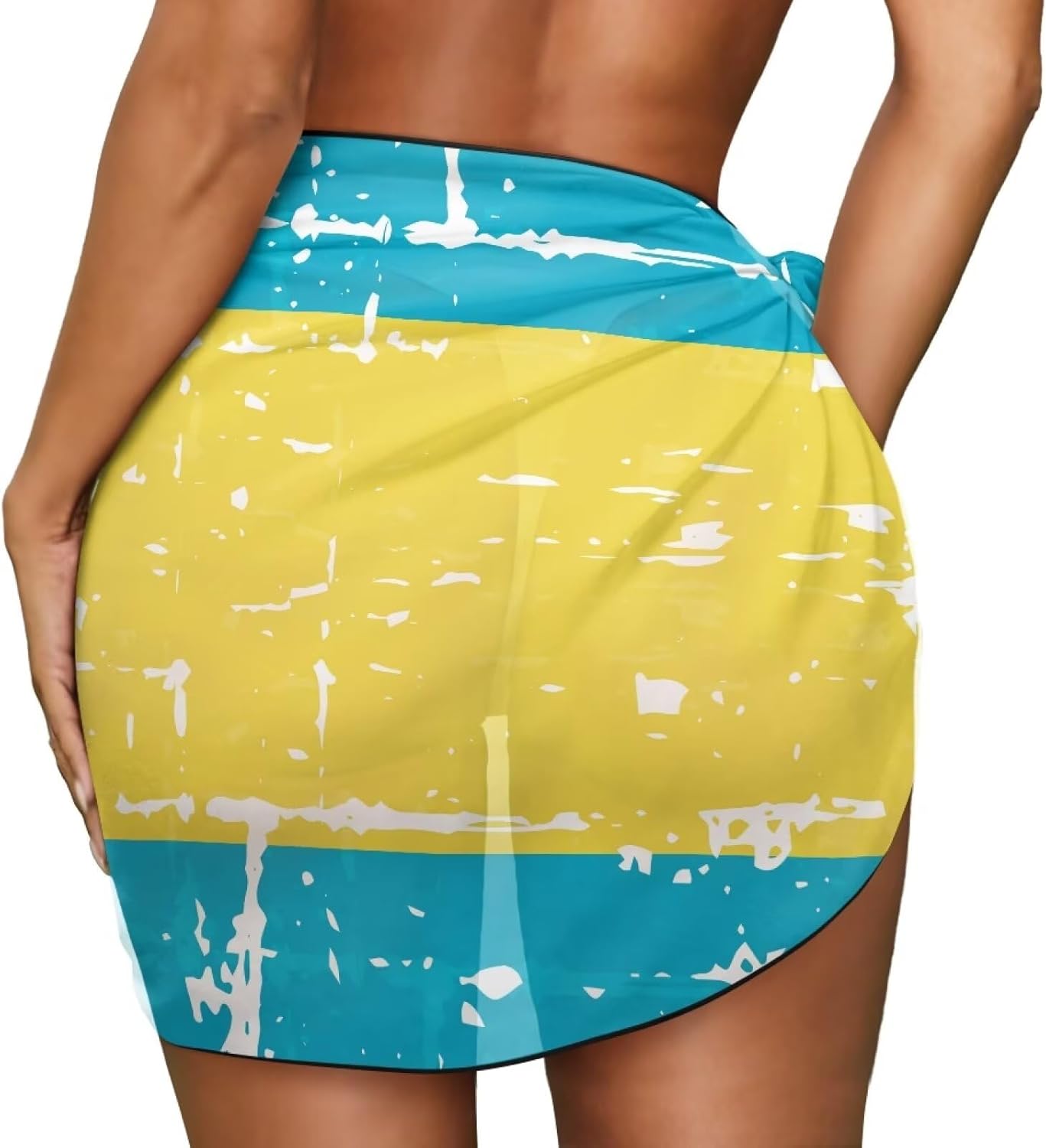 Sarong Swimsuit Coverup for Women Chiffon Beach Scarf Bathing Suit Cover ups Sexy Bikini Swimwear Wrap Skirt - Image 4