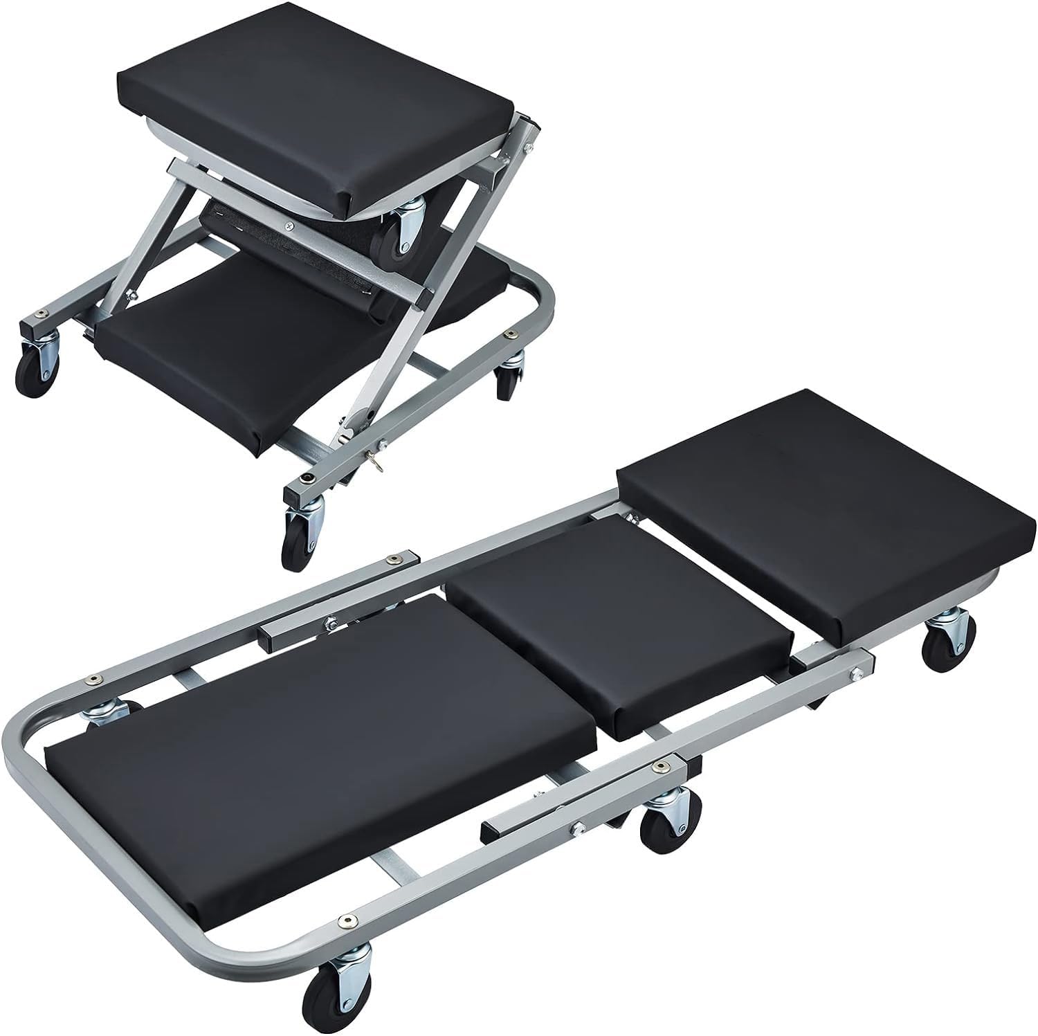 YHK TRADEMART 2-in-1 inspection trolley and workshop chair for mechanics (B0D8PPNC37) Amazon Price History, Amazon Price Tracker