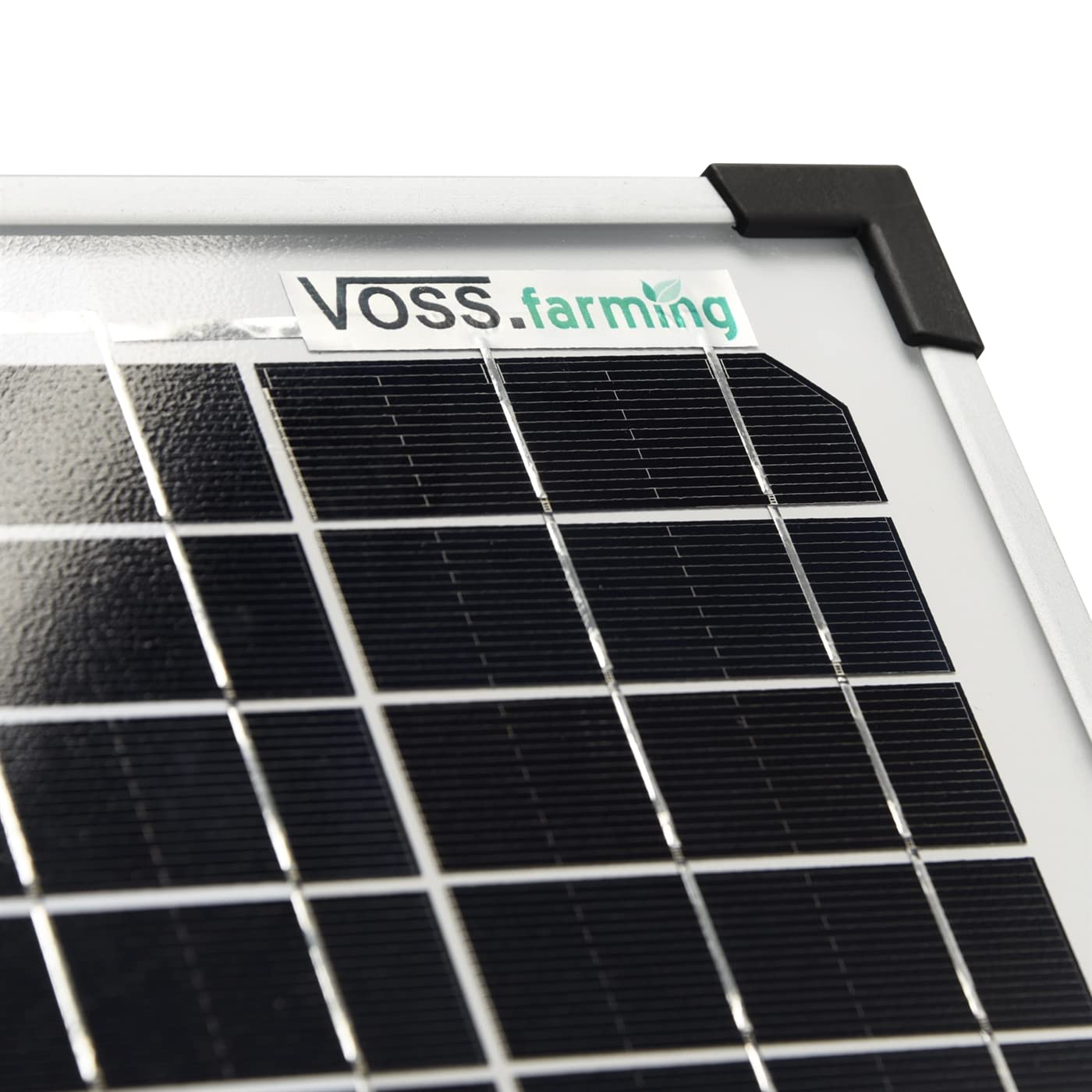 VOSS.farming 12 Watt Power Solar Duo Weidezaungerät – 12V, 9V Solar und extra 12V Akku, Elektrozaun, Weidezaun, Stromzaun, Pferdezaun
