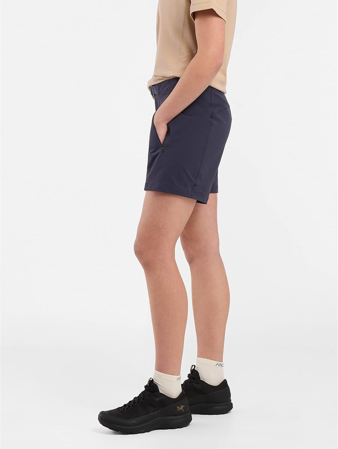 Arc'teryx Gamma Short 6 Women's - Lightweight Softshell Short with Stretch - Redesign - Black Sapphire, 16