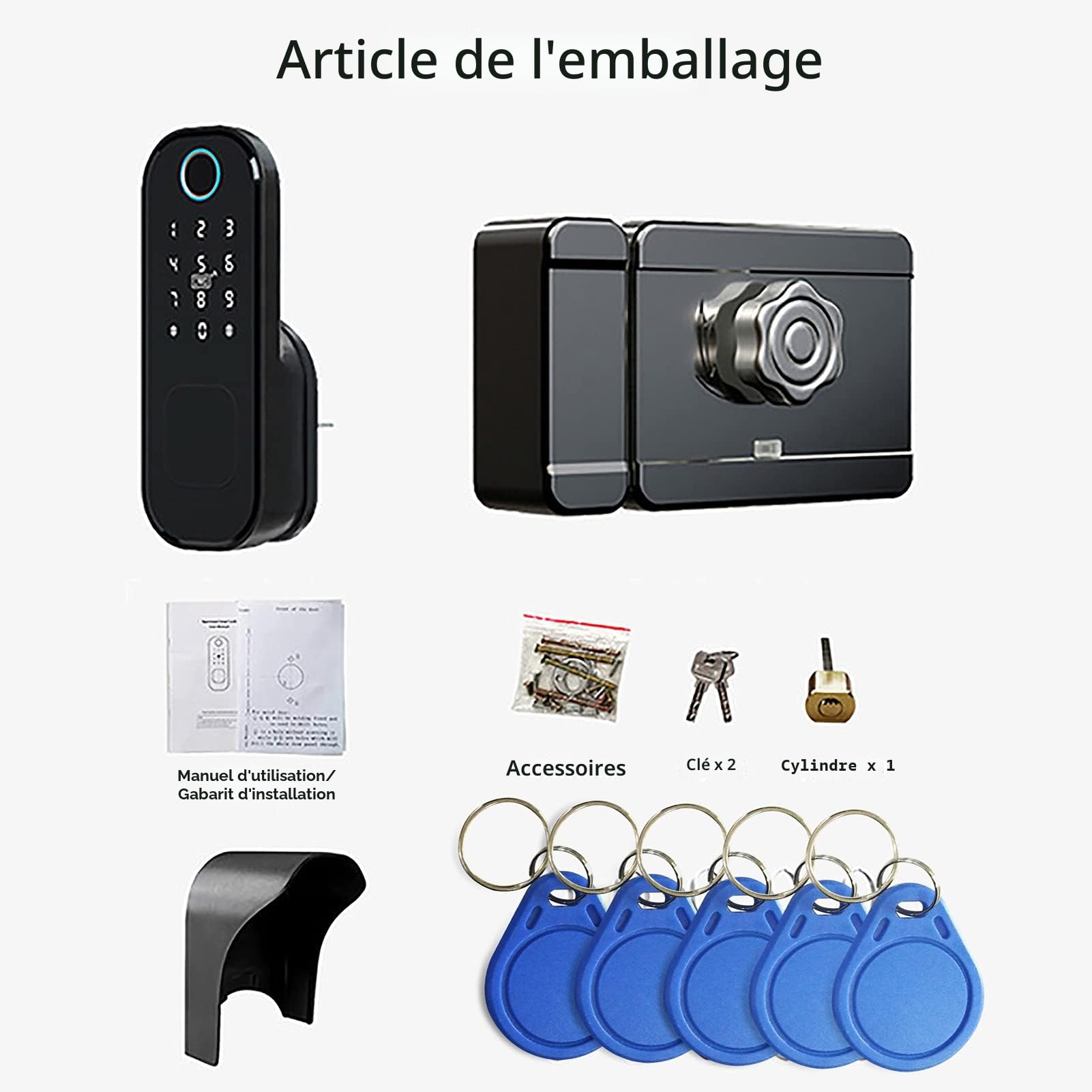 Wolf Guard TT01 Serrure Intelligente Étanche 5-en-1