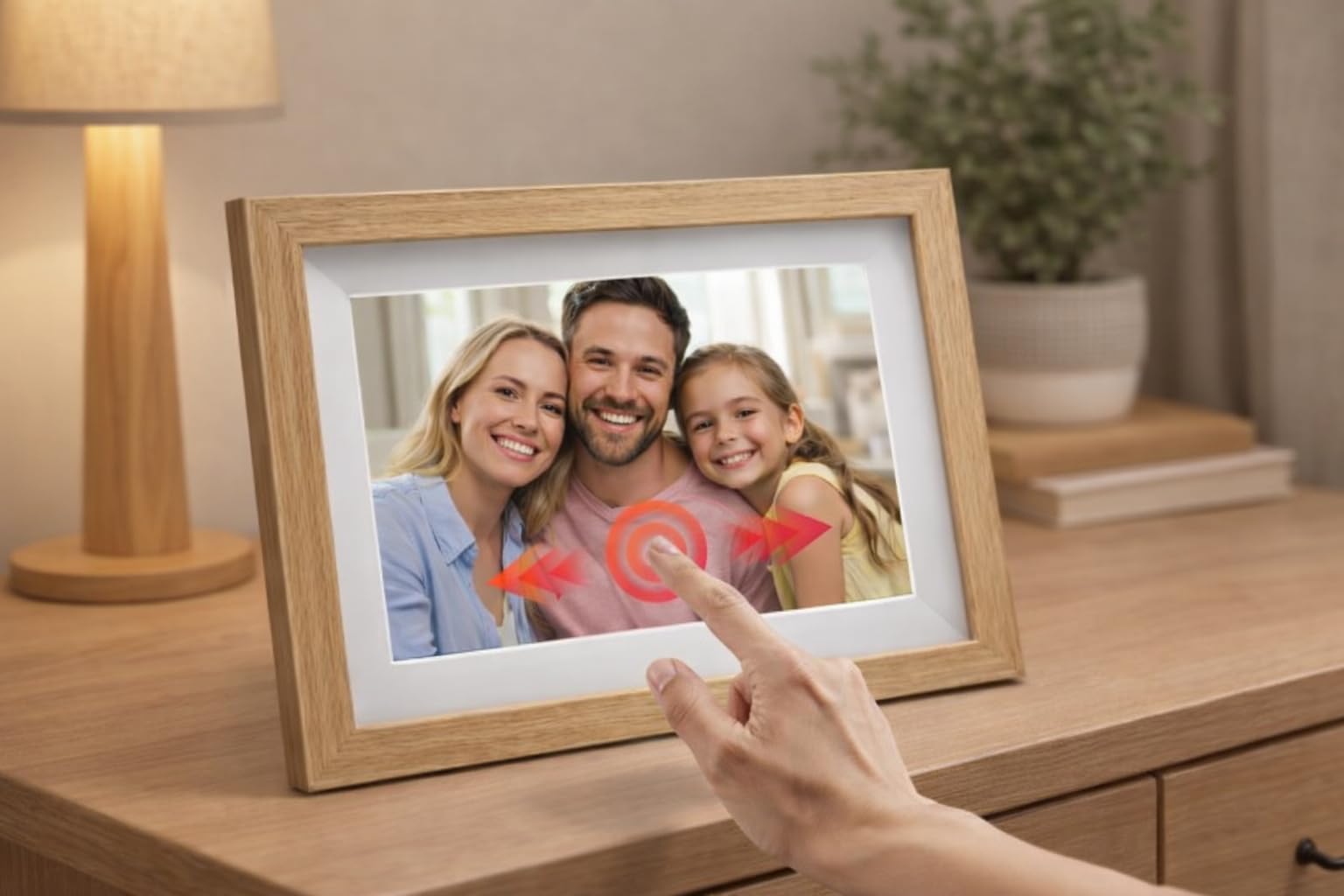 Cyfrowa ramka na zdjęcia 10,1 cala WiFi Frameo ekran dotykowy IPS HD 32 GB Wozinsky
