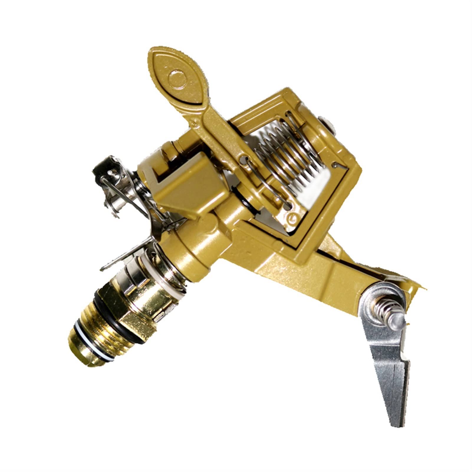 1 Stück Gartensprinkler aus Zinklegierung Kipphebel-Wassersprinkler drehen Gartenbewässerung 1/2" Anschluss Sprühwinkel Einstellbar 15-360 Grad
