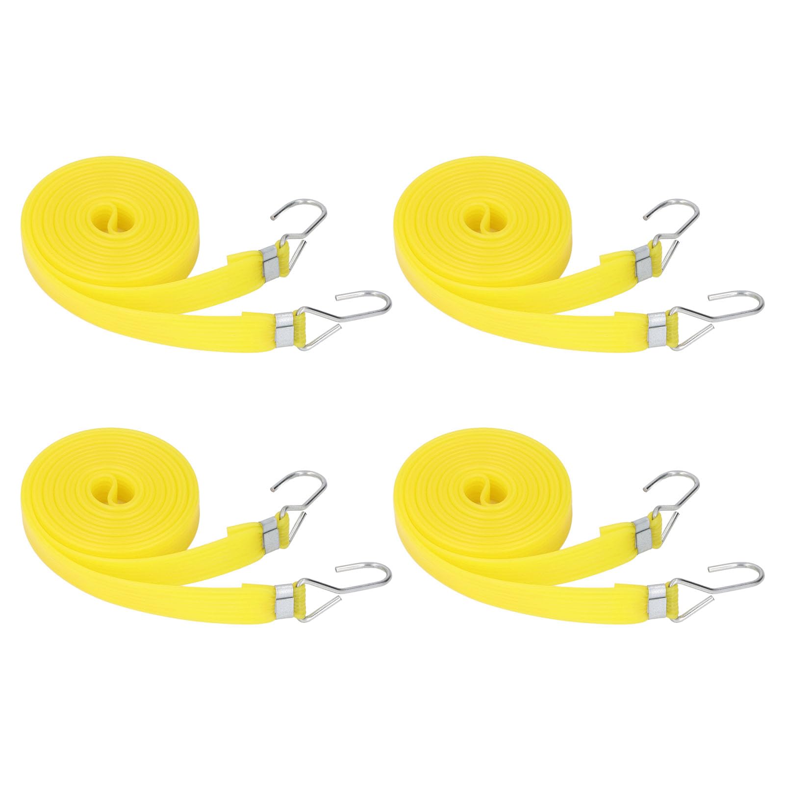 Lot de 10 tendeurs d'extérieur PEP 2 cm de Largeur, Sangles élastiques Robustes pour Le Transport (2,5 m)