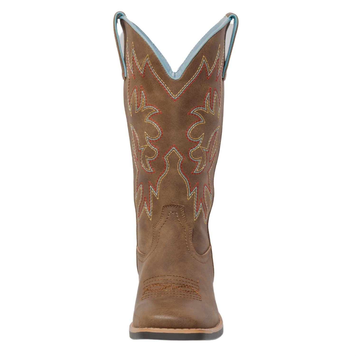 SheSole Damen Westernstiefel Cowboystiefel Mit Blockabsatz Viereckige Zehe Vintage Frauen Cowboy Stiefel