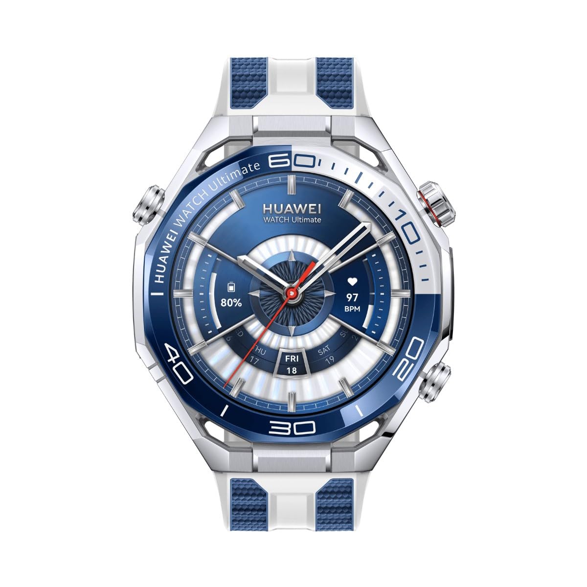 HUAWEI WATCH Ultimate 2 Smart Watch, GPS, cassa in metallo liquido a base di zirconio, orologio subacqueo da 150 metri, comunicazione subacquea basata su sonar, monitoraggio accurato della salute
