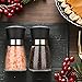 Salzmühle & Pfeffermühle, Hotder Gewürzmühle mit einstellbarem Keramikmahlwerk, Pfeffermühlenset aus Glas, auch als Chilimühle für Verschiedene Gewürze