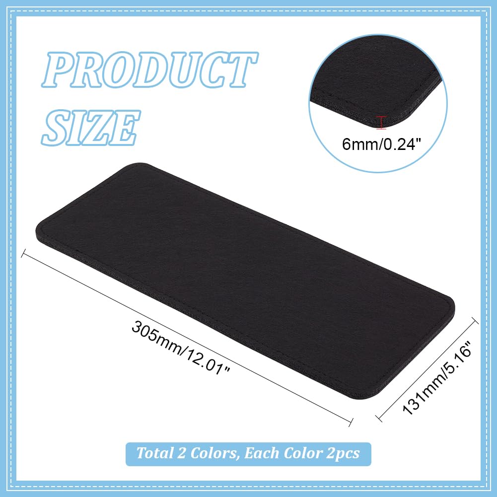 thumbnail: PandaHall Vilt Tas Bodem Inleg - 2 Stuks, 30,5x13,1 Cm, Zwart | Handtas Base Shaper Tegen Uitzakken | Voor Crossbody, Leren Tas