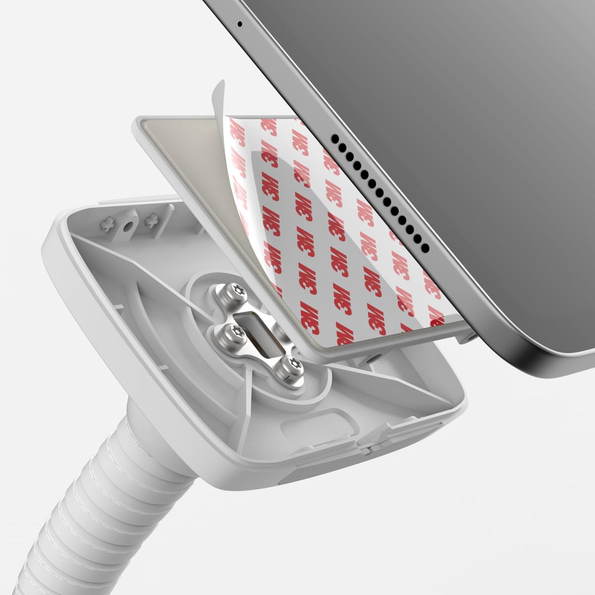 BOUNCEPAD Core Flex - sichere Tischhalterung mit flexiblem Schwanenhals kompatibel mit iPad und Tablet (schwarz)