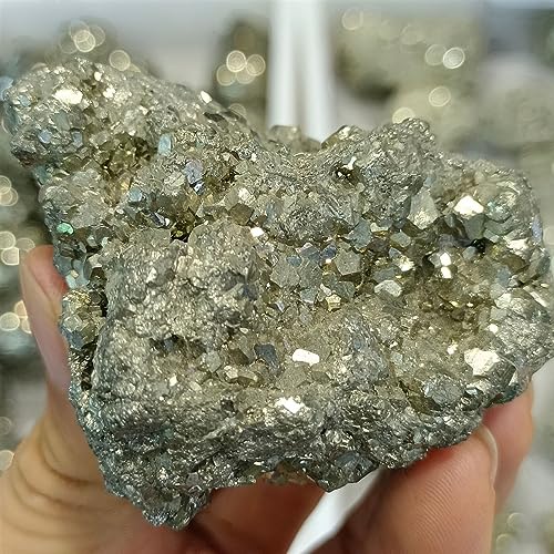 Pirita piedra bruta cristal natural de 400-450g para decoración 4