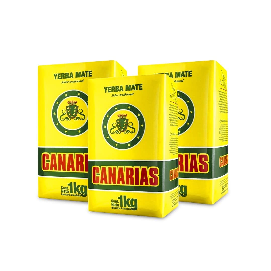 Qumir Pack de Yerba Mate Canarias 1Kg - 3 Unidades - Total 3 Kg de Yerba Mate
