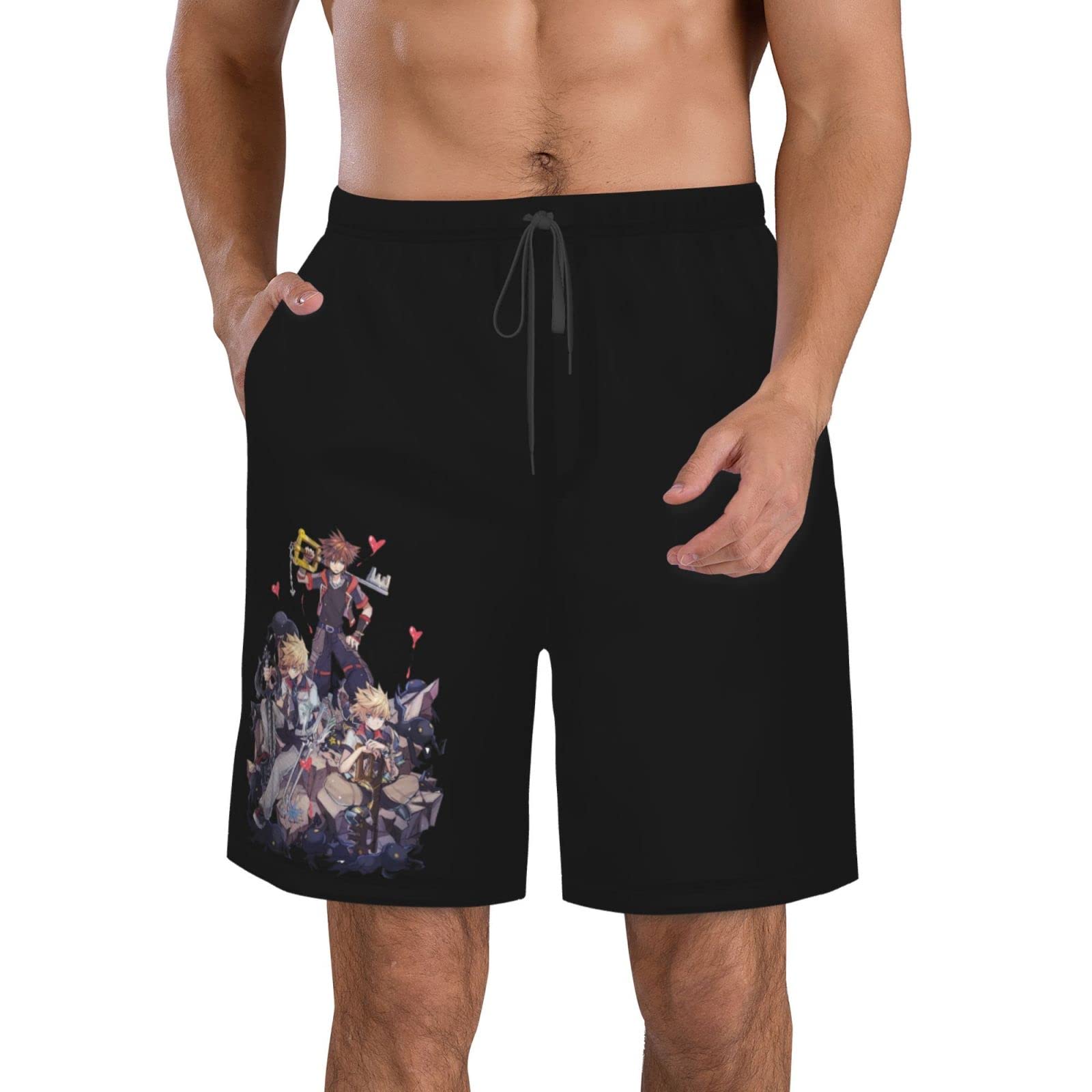 Amazon.co.jp: メンズ サーフパンツ キングダムハーツ 水着 海パン