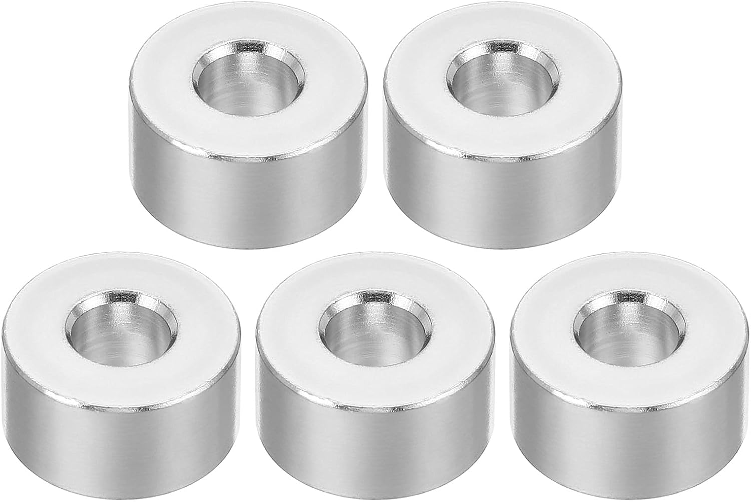 PATIKIL M6 Aluminum Spacers, 5 Pcs Metal Spacer Aluminum Round 6.2mm ID x 15mm OD x