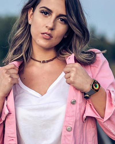 Miniatura 5 de ADCNLG Correas deportivas compatibles con Apple Watch Band de 1.65, 1.73, 1.77, 1.77, 1.49, 1.49, 1.57, 1.61 pulgadas, correa de silicona suave para