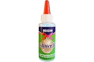 BEACON Glitter-It! Clear Glitter Glue For Decors and Crafting, 2oz