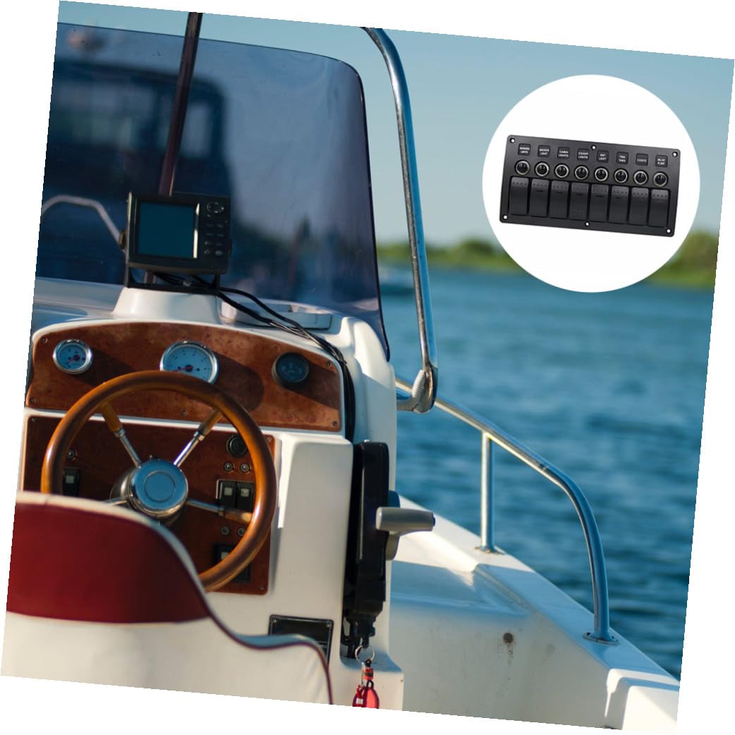 Panneau de Interrupteur à Boutons pour Bateau Véhicule Panneau de Remplacement Fourniture de Panneaux