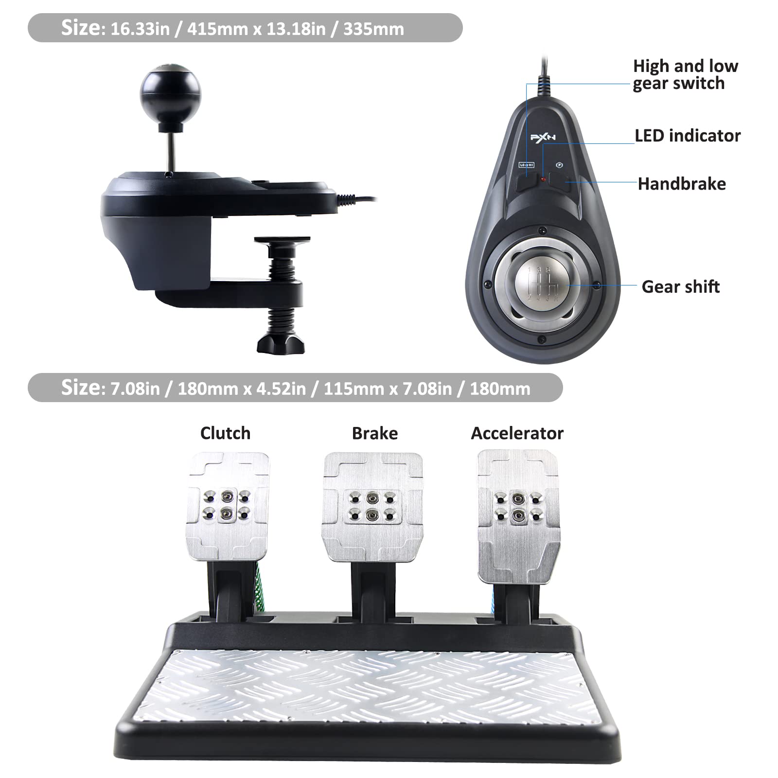 Amazon.co.jp: Driving Force Racing Wheel、PXN V10 270°/900